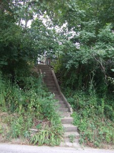 Crumbly, old stairway (Iowa)