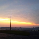 Sunset over Lakeshore Yacht Harbor - Muskegon Lake